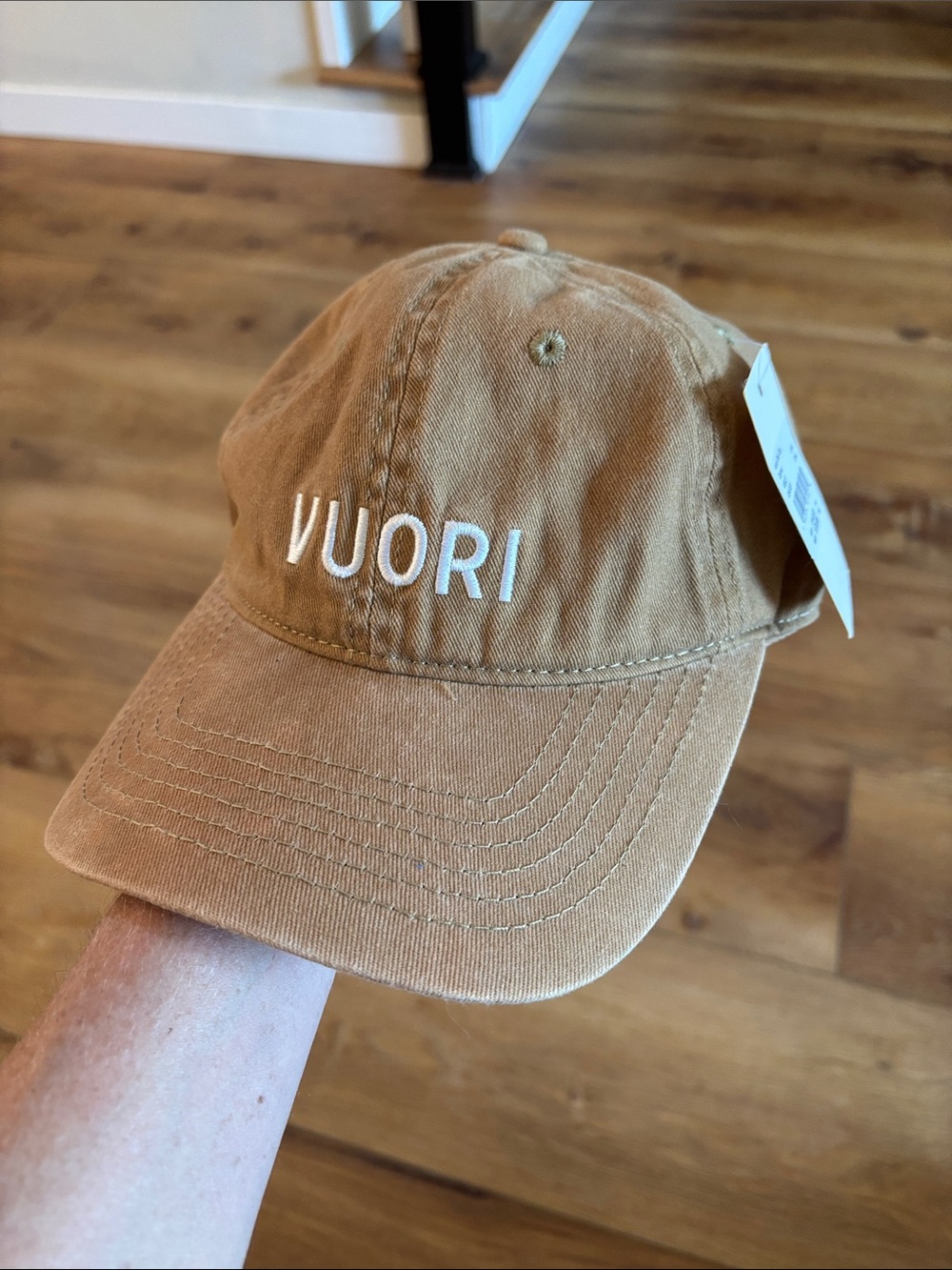 NEW Vuori Tan 90’s Dad Baseball Cap Hat